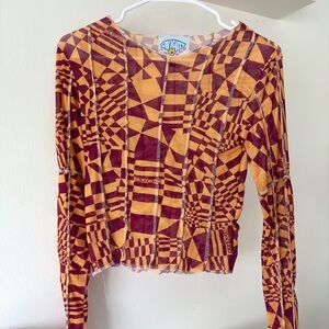 O-Mighty Mesh Long Sleeve Top